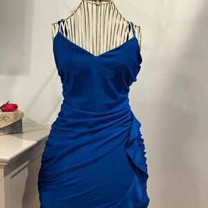 Elegant Blue Women's Dress